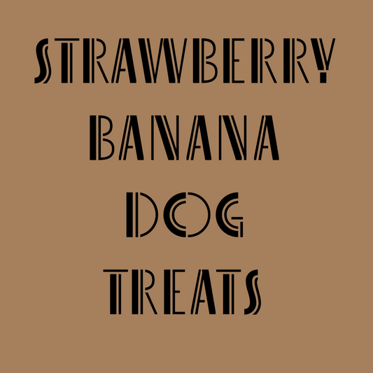 Strawberry Banana Dog Treats